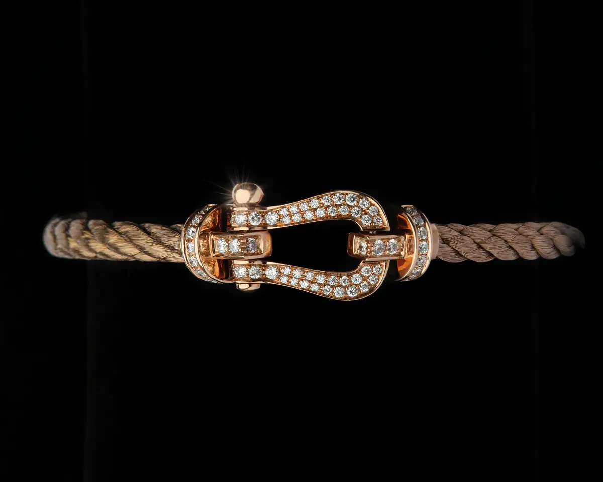 Bracelet Imperial Shine – Corde Premium Marron & Fermoir Haute Joaillerie