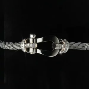 Bracelet Corde Élégance Argent & Fermoir Argent